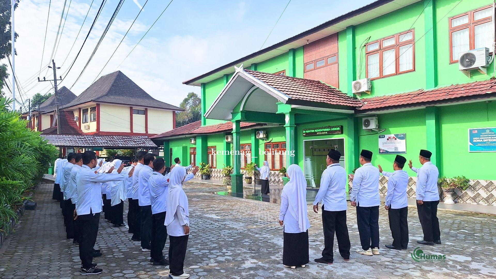 Apel Senin Pagi Kemenag Belitung Perkuat Disiplin dan Pelayanan Publik