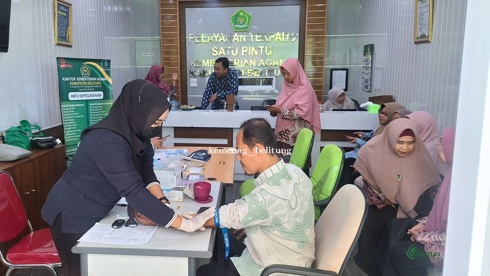 Antusiasme Tinggi, ASN Kemenag Belitung Ikuti Cek Kesehatan Gratis Gandeng Klinik Utama