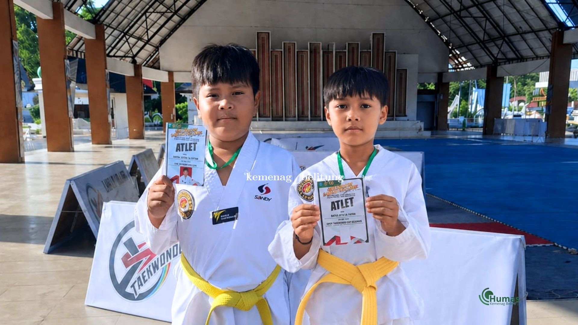 Dua Murid MIN 1 Belitung Juara Laskar Pelangi Sport Tourism Taekwondo Challenge 2026