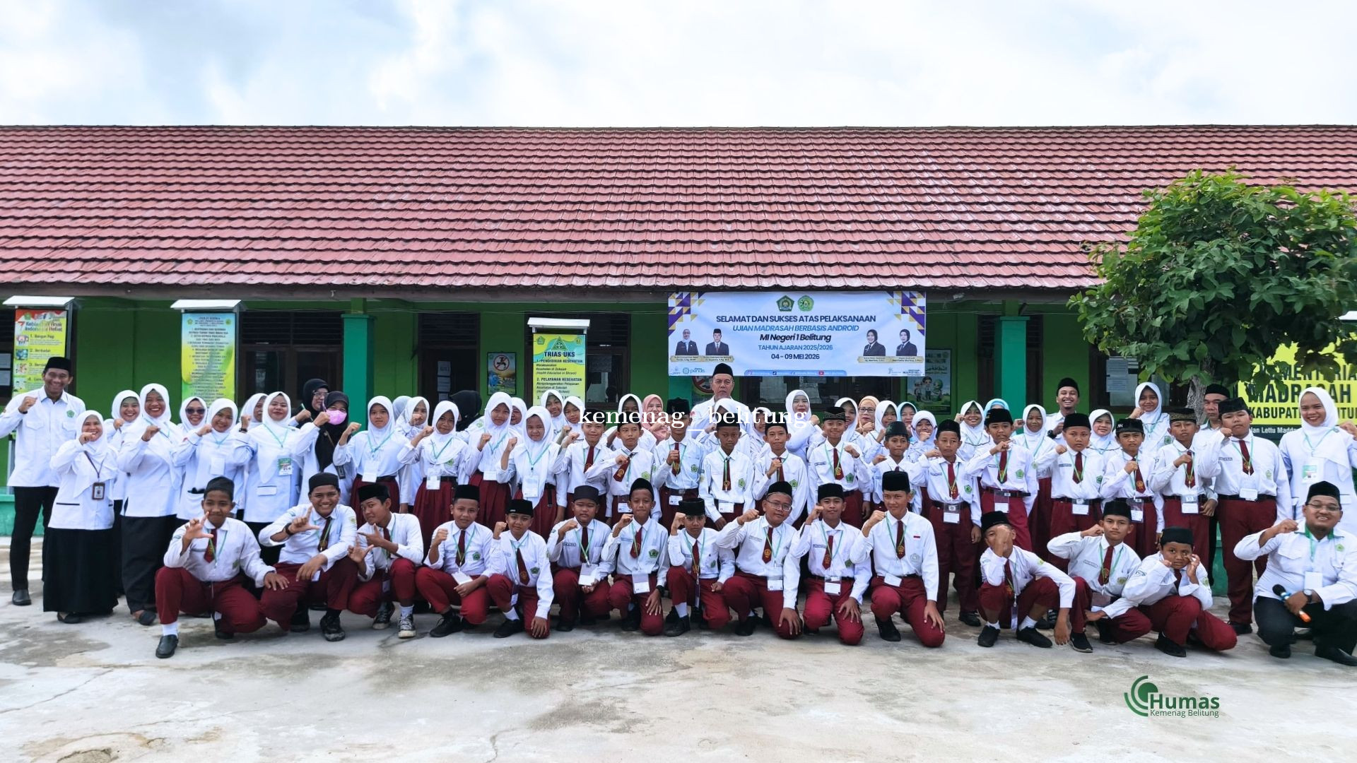 Kakan Kemenag Belitung Buka Ujian Madrasah di MIN 1, Harap Siswa Raih Hasil Terbaik