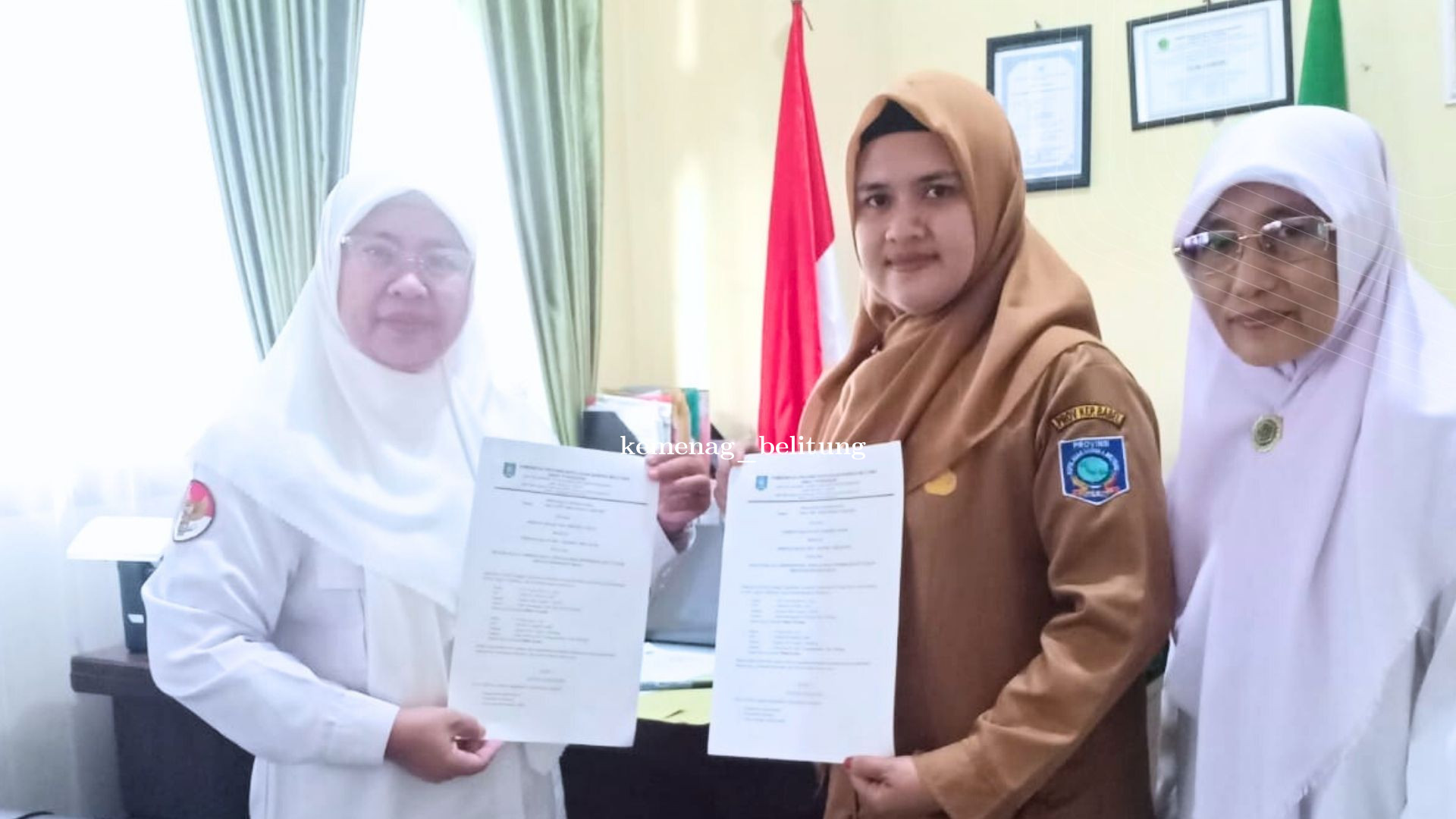 Perpustakaan MTsN 1 Belitung Jalin Kerjasama dengan Perpustakaan SMAN 1 Sijuk