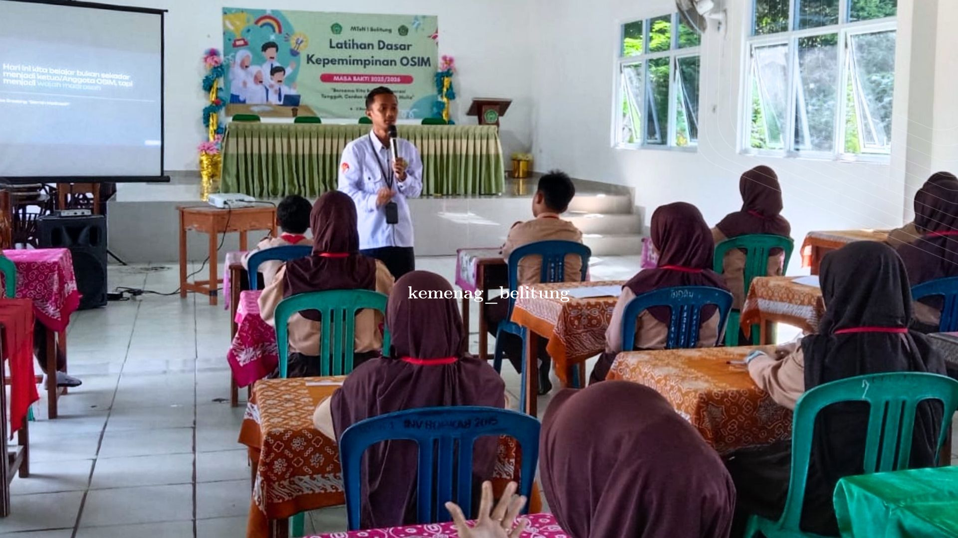 MTsN 1 Belitung Bekali Calon Pengurus OSIM dengan Pelatihan Kepemimpinan