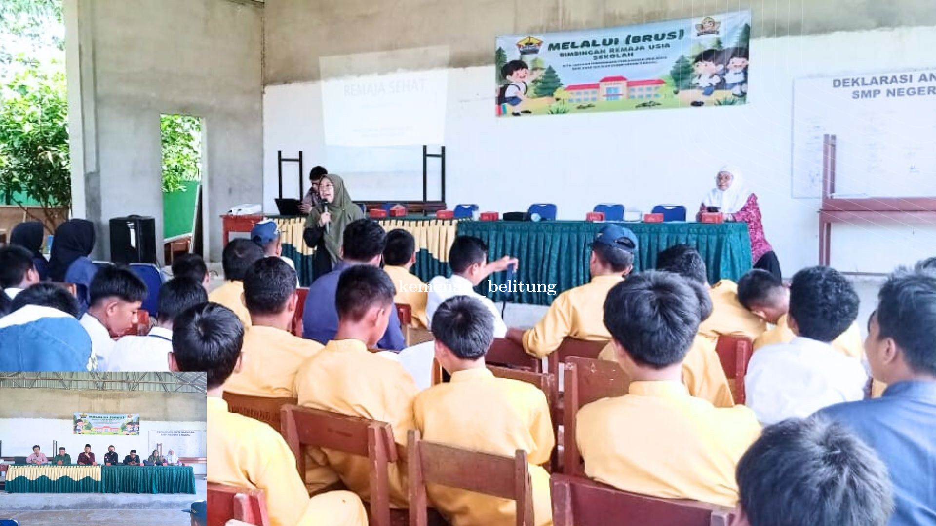 KUA Badau Gelar BRUS di SMPN 2 Sungai Samak: Bekali Life Skill & Edukasi Pencegahan Pernikahan Dini