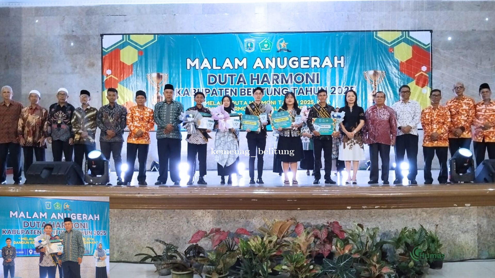 Malam Anugerah Duta Harmoni Belitung 2025 Meriah, FKUB Umumkan Para Penerima Penghargaan