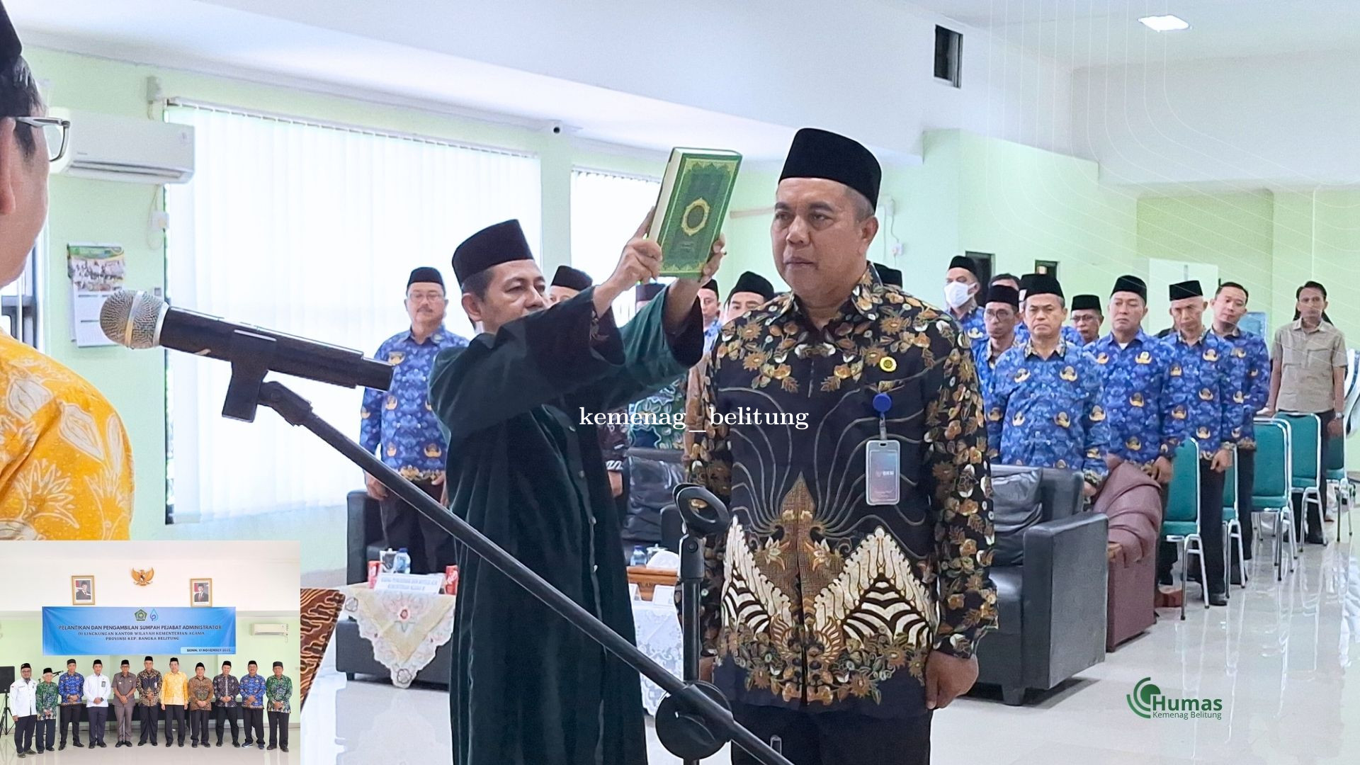 H. Suyanto Resmi Dilantik sebagai Kepala Kemenag Belitung: Momentum Baru Penguatan Layanan Keagamaan