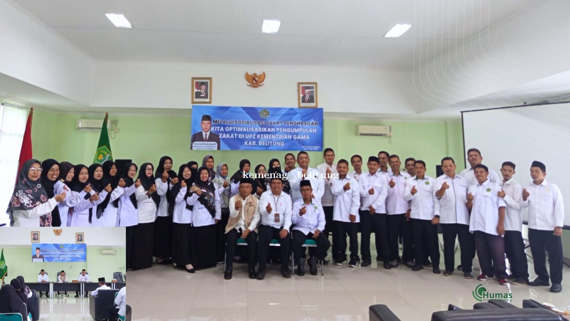 Penyelenggara Zakat dan Wakaf Kemenag Belitung Gelar Sosialisasi Zakat Penghasilan ASN