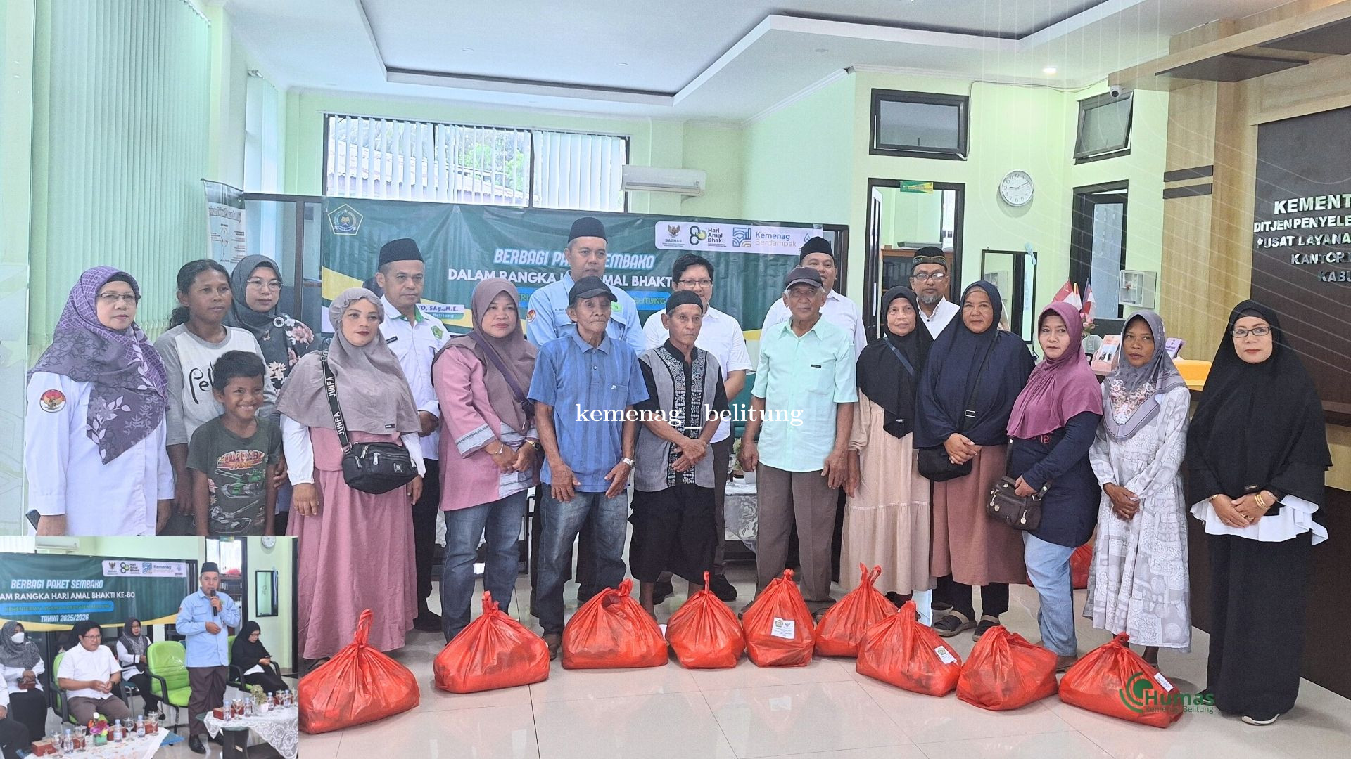 Menyalakan Lentera Kepedulian: Kemenag Belitung Menebar Berkah di Peringatan HAB Kemenag ke-80