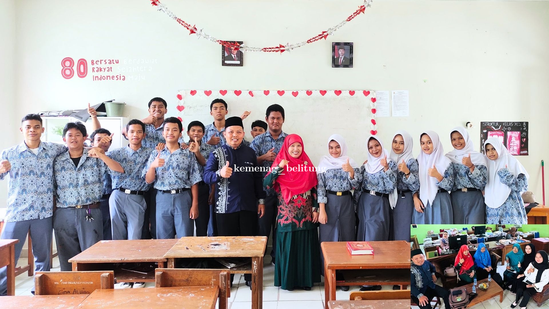 Penyuluh KUA Tanjungpandan Beri Bimbingan di SMA PGRI: Wujudkan Generasi Emas yang Berakhlak Mulia