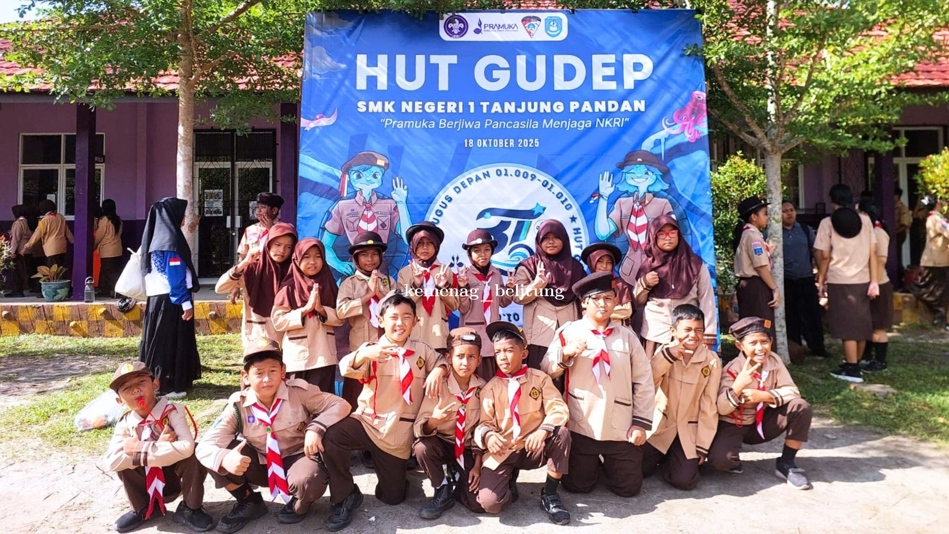 Tim Pramuka MIN 1 Belitung Raih Juara Tiga Lomba Fazel Tingkat Kabupaten