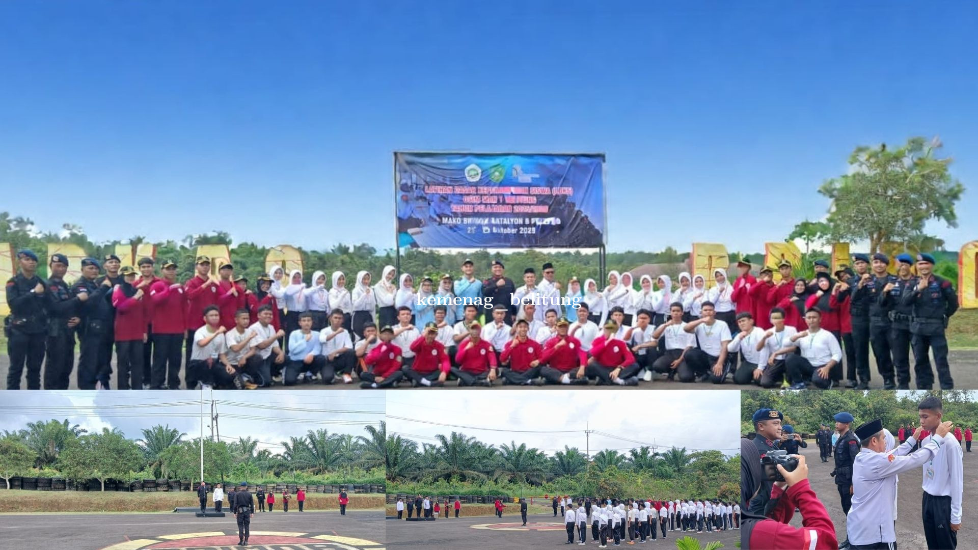MAN 1 Belitung Gelar LDKS, Kompol Kevin Octobraha Sinaga Bertindak Sebagai Inspektur Upacara