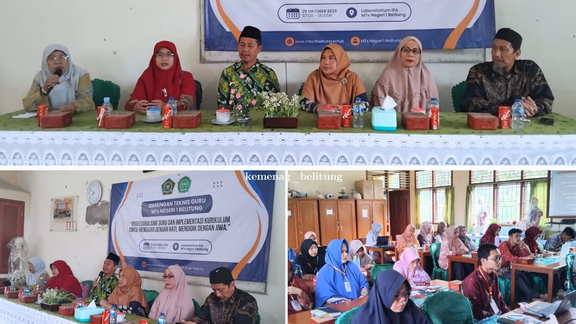 MTsN 1 Belitung Gelar Bimbingan Teknis Profesionalisme Guru dan Implementasi Kurikulum Cinta