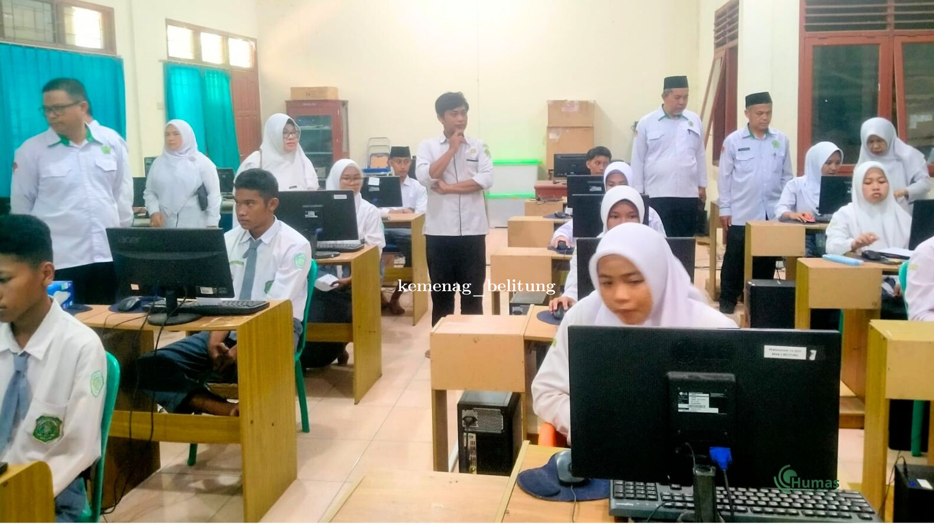 Plt. Kepala Kemenag Belitung Tinjau Gladi Tes Kompetensi Akademik di MAN 1 Belitung