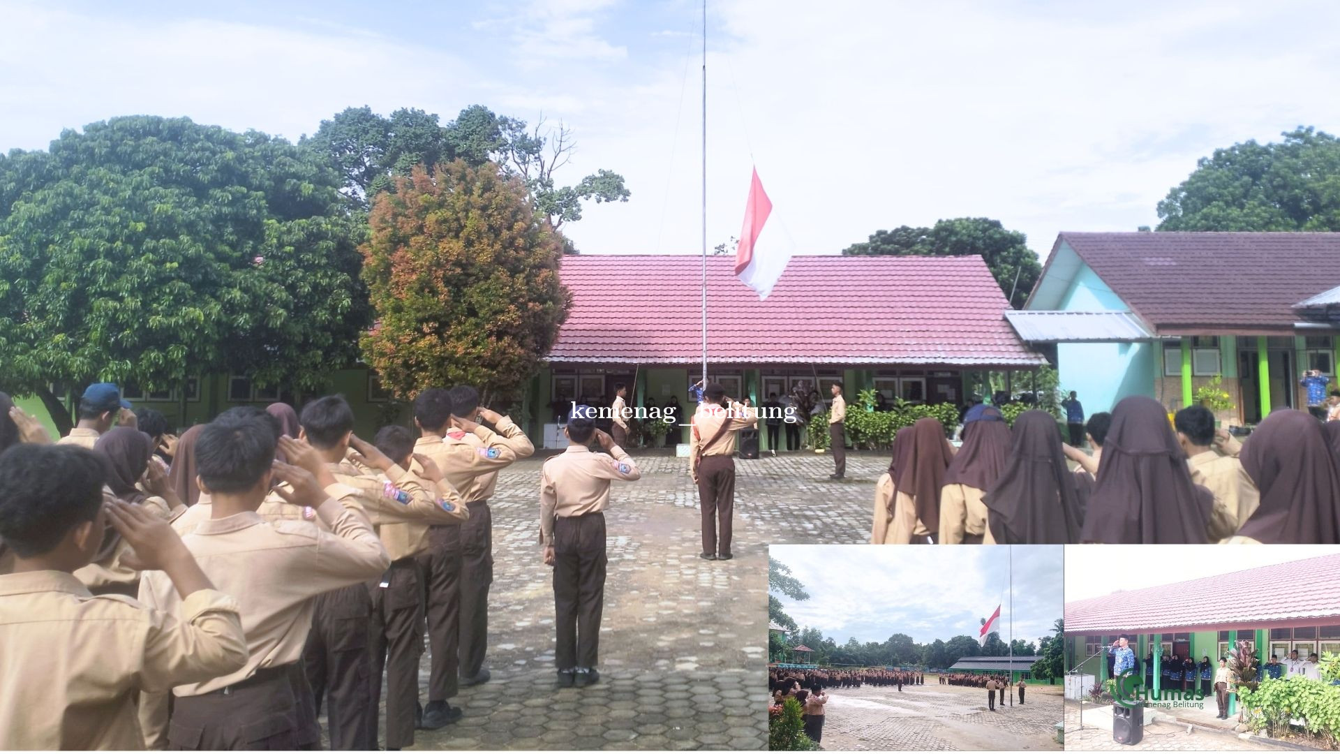 Upacara Sumpah Pemuda di MTsN 1 Belitung: Wujudkan Generasi Muda Bergerak Bersatu untuk Indonesia