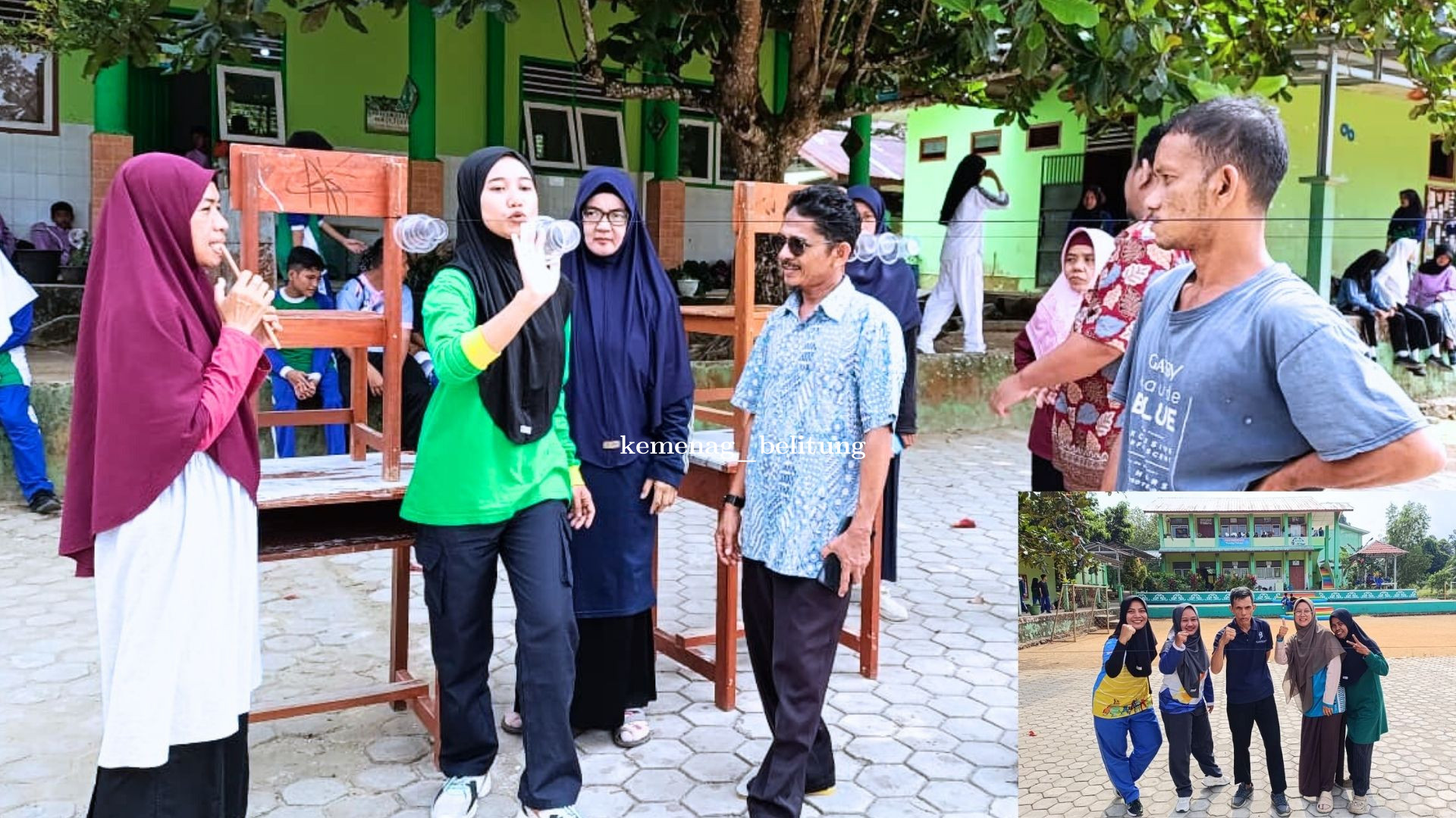Seru-seruan, Guru dan Tendik MTsN 1 Belitung Meriahkan Lomba HUT RI ke-80