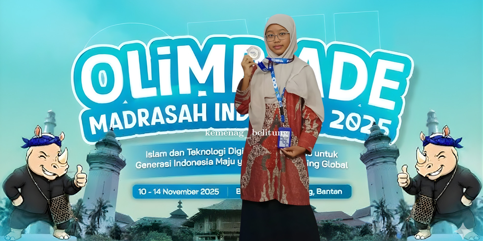 Prestasi Membanggakan, Siswi MIN 2 Belitung Raih Juara 2 OMI Nasional 2025
