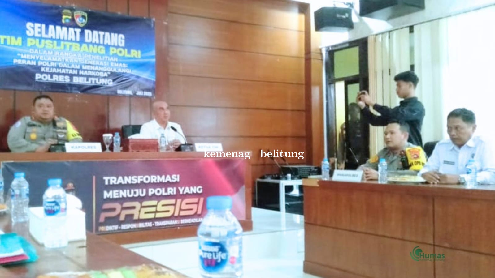 Kemenag Belitung Hadiri Kegiatan Penelitian Polres: “Menyelamatkan Generasi Emas dari Bahaya Narkoba