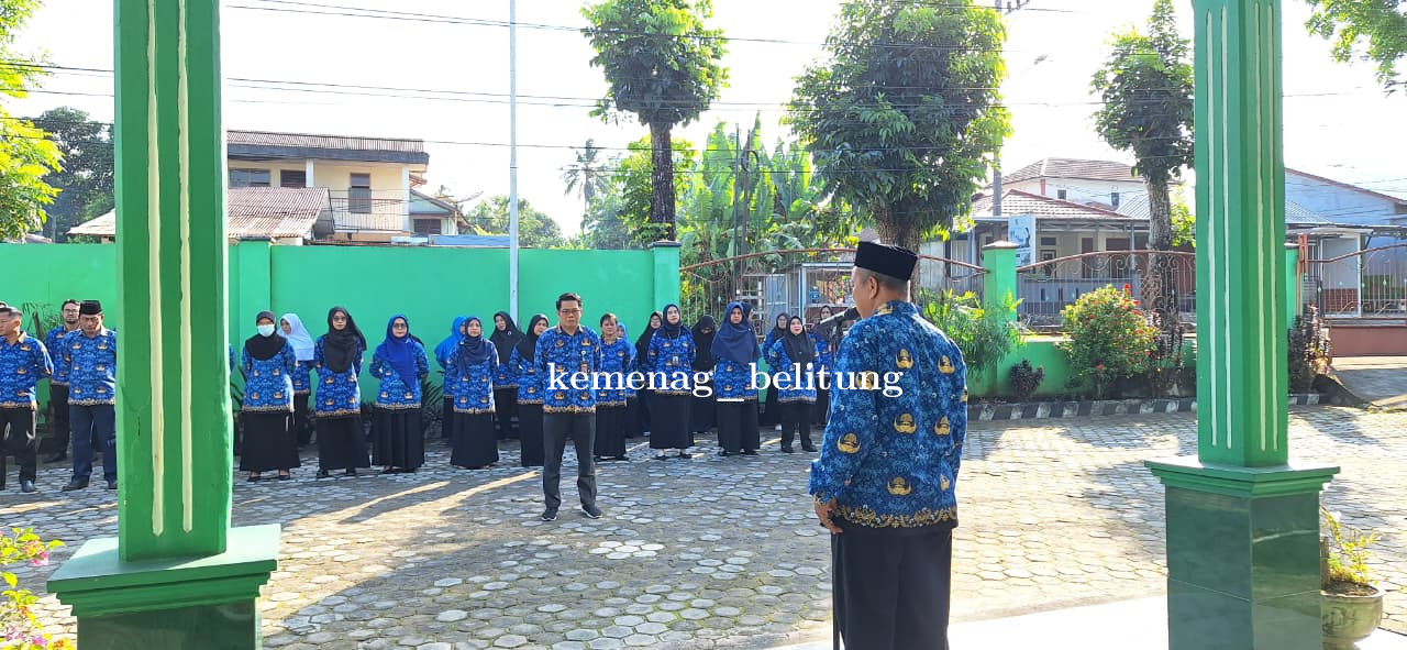 Kemenag Belitung Gelar Apel Korpri: Plt. Kakan Kemenag Tekankan Kedisiplinan, Kekompakan, dan Kinerj