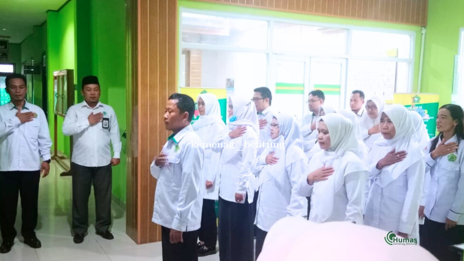 Apel Rutin Kemenag Belitung, Plt. Kasubbag TU Tekankan Disiplin dan Semangat Pelayanan